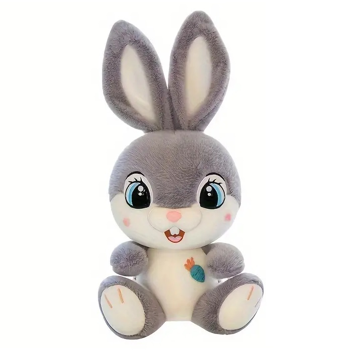 Jucarie de plus Iepurasul Vesel, 35 cm, gri [1]