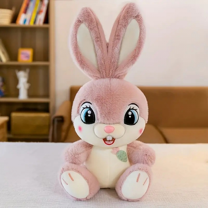 Jucarie de plus Iepurasul Vesel, 35 cm, roz [3]