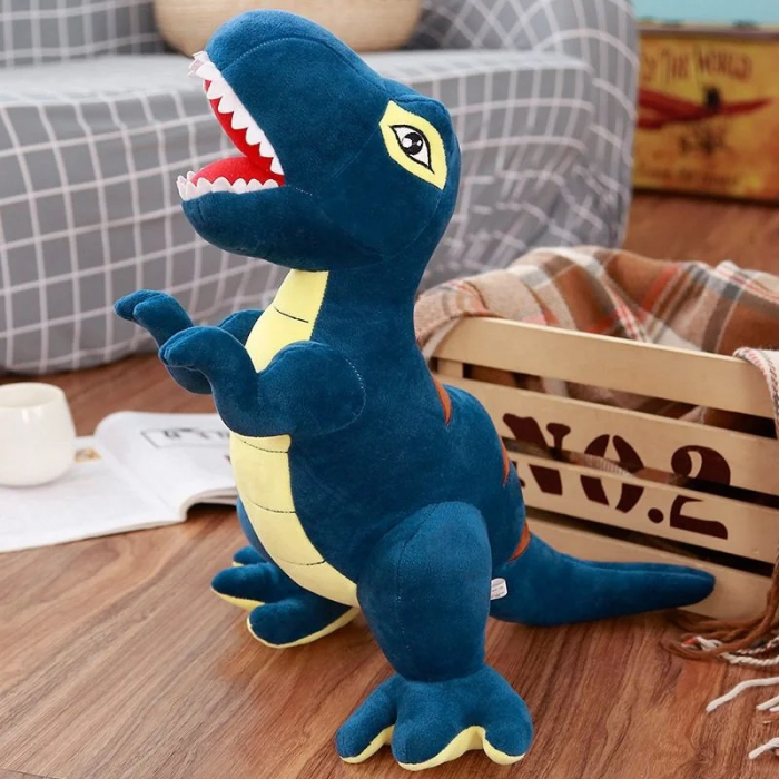Jucarie din plus Dinozaur T-Rex, 35 cm, albastru [2]
