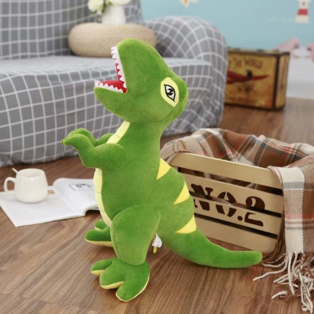 Jucarie din plus Dinozaur T-Rex, 35 cm, verde [2]