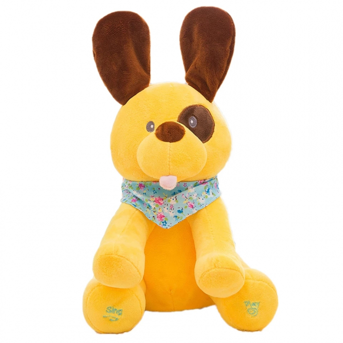 Jucarie interactiva din plus Catel Peek a Boo in limba Romana, 30 cm, multicolor [2]
