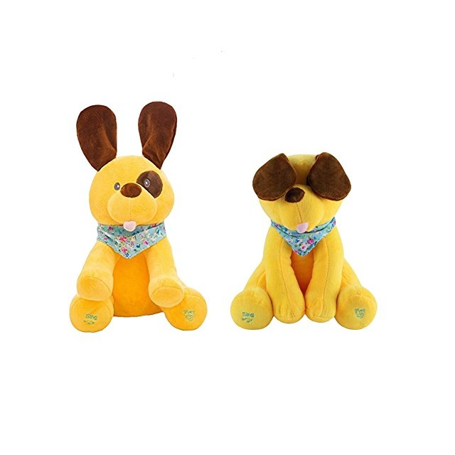 Jucarie interactiva din plus Catel Peek a Boo in limba Romana, 30 cm, multicolor [3]