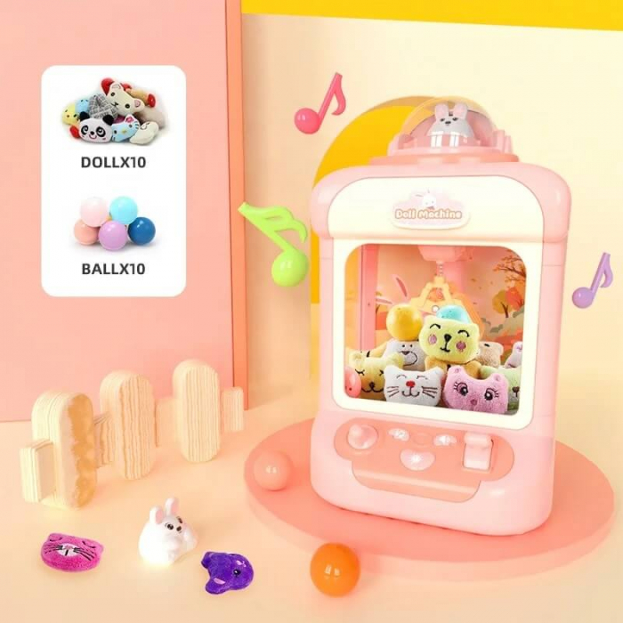 Jucarie interactiva pentru copii, Doll Machine, roz [3]