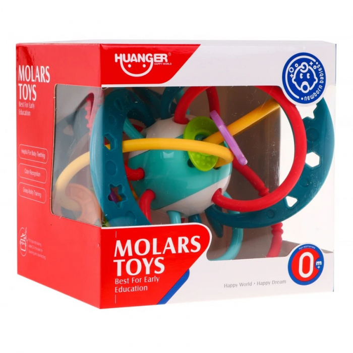 Jucarie motrica dentitie si zornaitoare bebelusi Planeta Albastra [3]