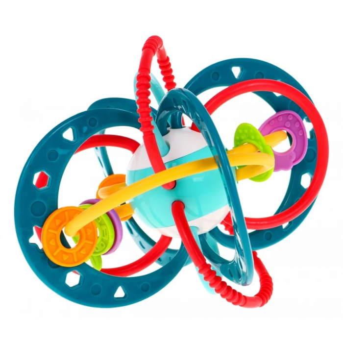Jucarie motrica dentitie si zornaitoare bebelusi Planeta Albastra [5]
