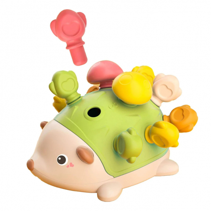 Jucarie motricitate si sortare culori Ariciul Sobebear, verde [1]