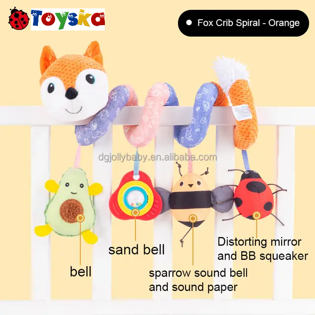 Jucarie muzicala bebe pentru patut/carucior Vulpita Sozzy, multicolor [4]