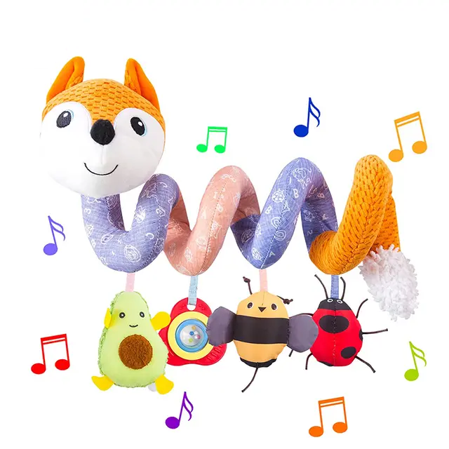 Jucarie muzicala bebe pentru patut/carucior Vulpita Sozzy, multicolor [2]