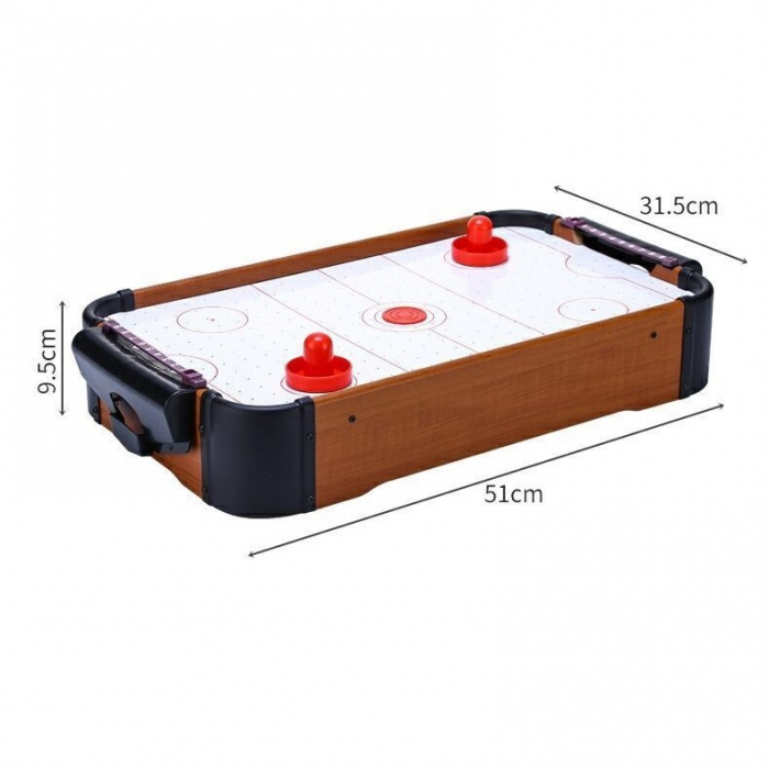 Masa Air-Hockey, bara pentru punctaj, material ABS, maro, 51 x 31.5 x 9.5 cm [7]