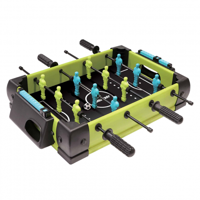 Masa de fotbal cu teren si 12 jucatori cu Tablou Scor, din Metal si ABS, 36.5 x 35.5 x 8 cm, Multicolor [1]