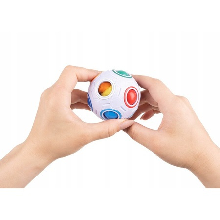 Minge antistres, fidget ball, cu bile colorate, multicolora,ajuta sa dezvolte logica si atentia copiilor si alunga stresul [3]