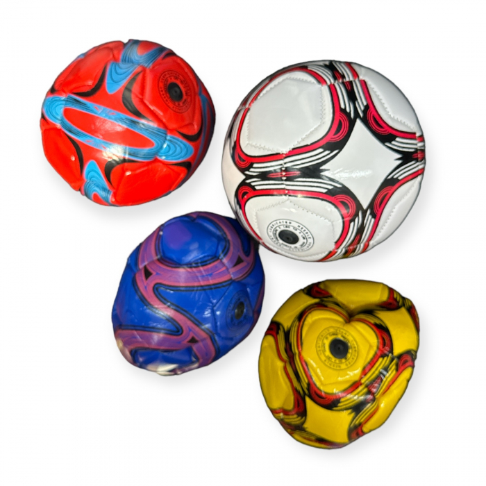 Minge de Handbal, imitatie de piele cu cusatura, nr.2, multicolor [3]