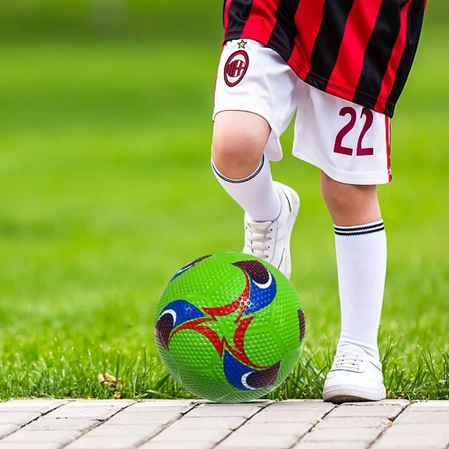 Minge Fotbal Cauciuc nr.5 cu plasa si ac, multicolor [7]
