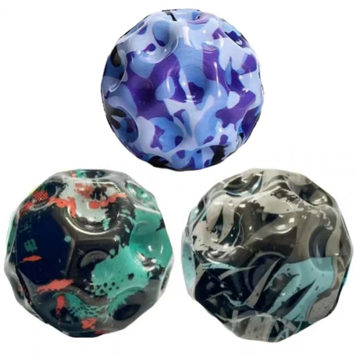 Minge saritoare Moon Ball Colorata, 7 cm, multicolor [7]