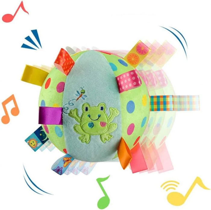 Minge senzoriala pentru bebelusi, Broasca, multicolor [2]