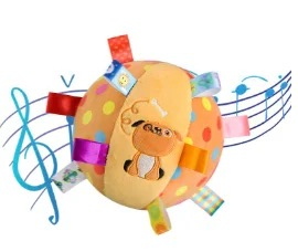 Minge senzoriala pentru bebelusi, Catel, multicolor [2]
