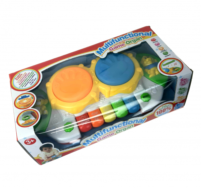 Tobita cu orga,sunete de animale,instrumente si lumini, multicolor [4]