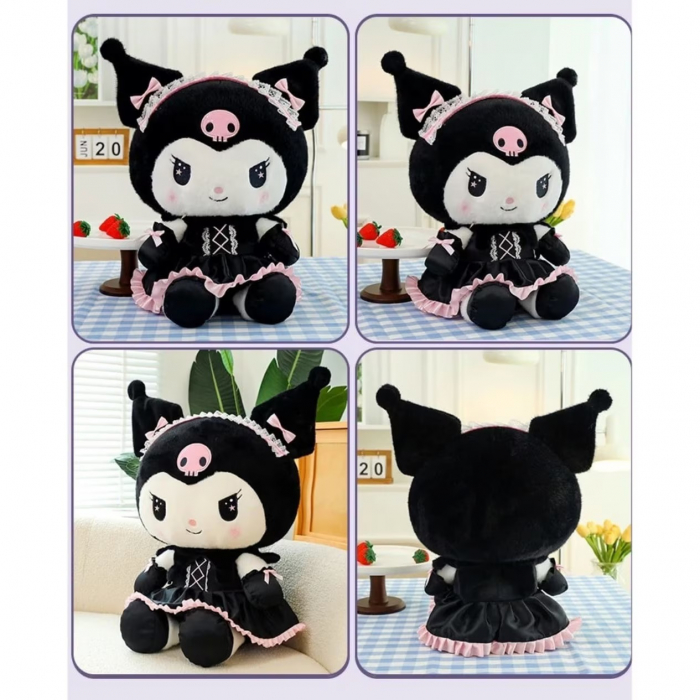 Papusa de plus Kuromi din seria Hello Kitty Sanrio, 50 cm [2]