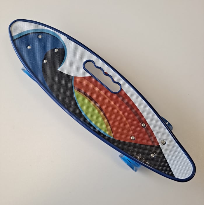 Penny Board portabil cu roti de silicon si lumini LED, 58 cm, multicolor, model A [4]