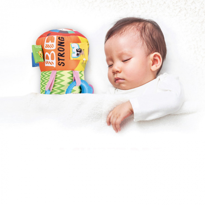 Perna pentru burtica bebe, cilindru, Tummy Time Reef, Albastru [4]