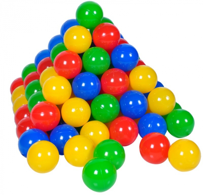 Piscina gonflabila Curcubeu cu podea moale pentru copii, 50 bile colorate incluse, 110x30 cm [7]