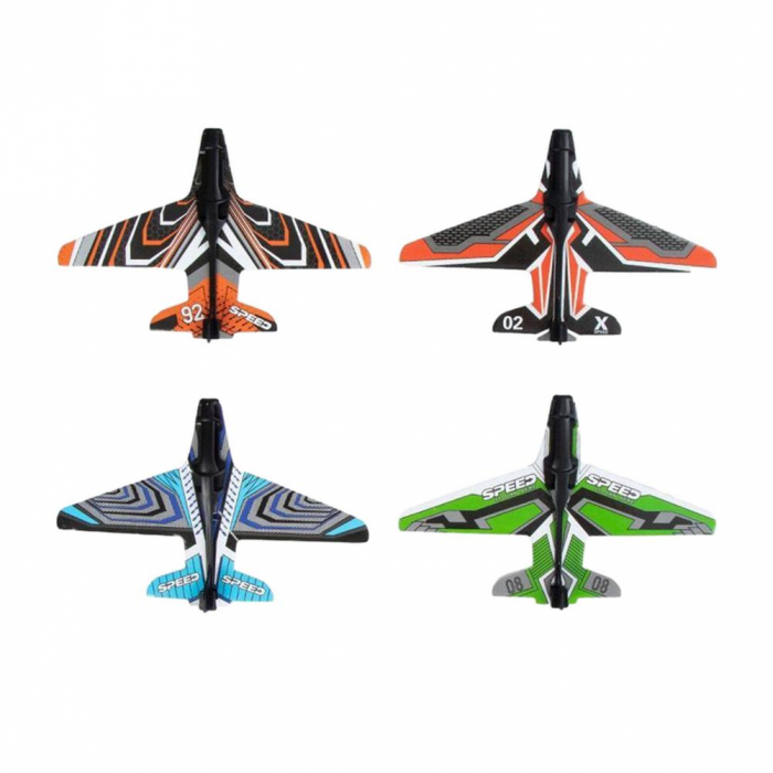 Pistol lansator de jucarie cu 4 avioane Air Battle, multicolor [4]