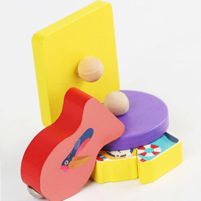 Placa  Activitati cu Incuietori si Pescuit Magnetic Fishing Busy Board, multicolor [2]