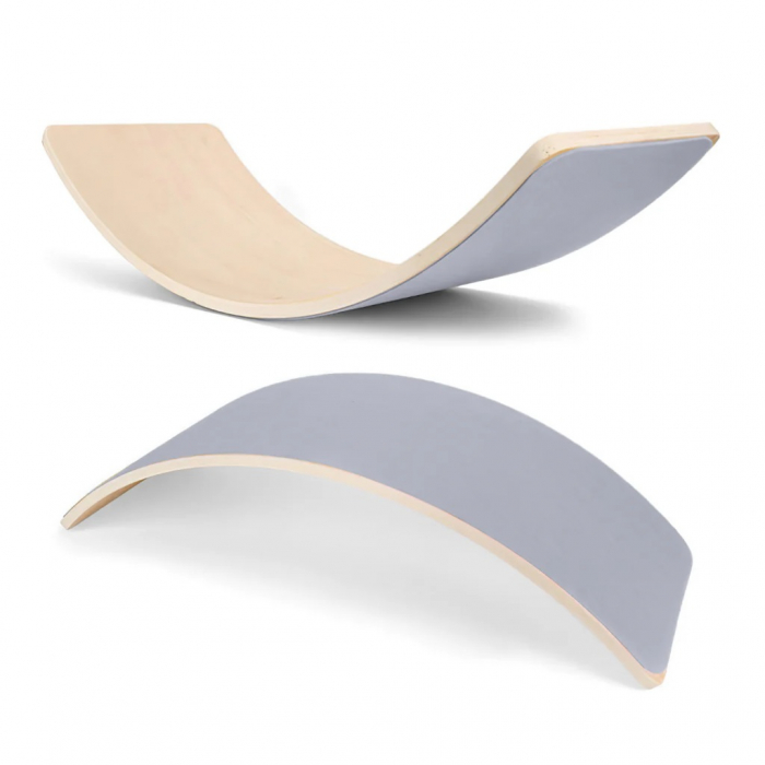 Placa de echilibru din lemn Balance Board , gri [2]