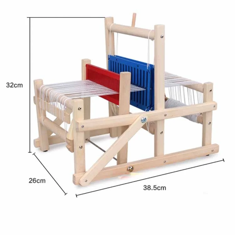 Razboi de tesut din lemn pentru copii, masina tricotat DIY [7]