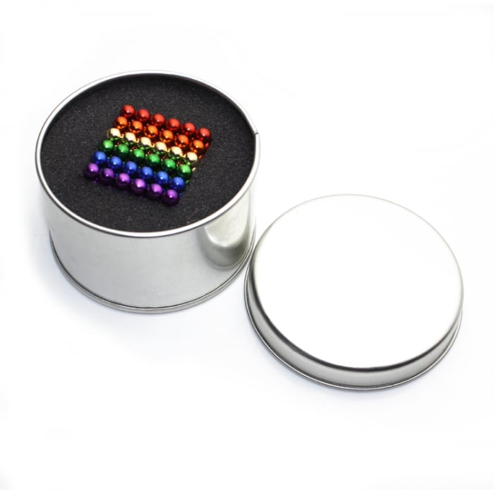 Bile Magnetice AntiStres Neocube, mix 6 culori, 5 mm, 216 bile, multicolor [3]