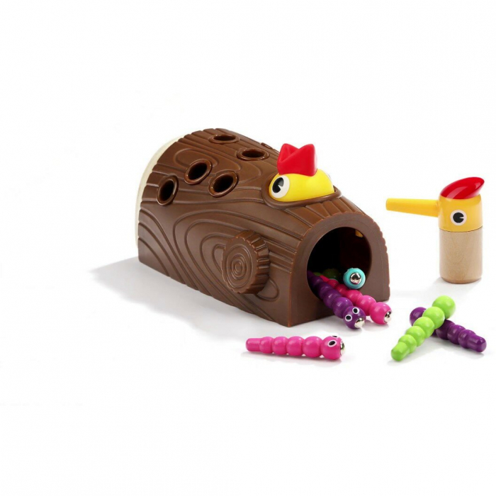 Jucarie educativa de indemanare Hraneste Ciocanitoarea, multicolor [2]