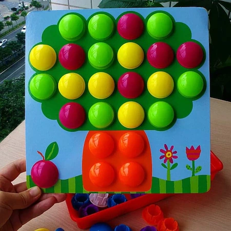 Joc creativ mozaic Button idea, 6 cartonase, 41 de butoni [2]