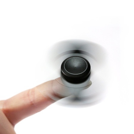 Jucarie anti-stres Fidget Spinner Star, metalic, negru [2]