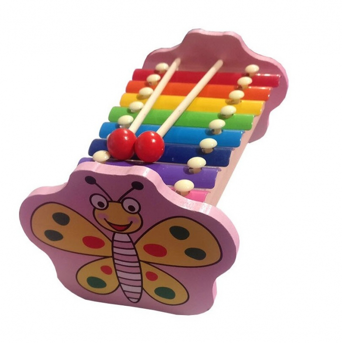Xilofon din lemn cu 8 note muzicale Fluturas [3]