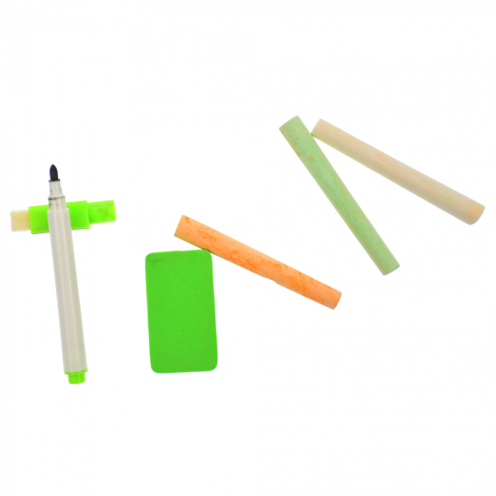 Jucarie de invatat, tablita creta si marker, matematica, alfabet, citire ceas [7]
