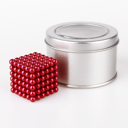 Bile Magnetice AntiStres Neocube, rosu, 5 mm, 216 piese - MagCub® [6]