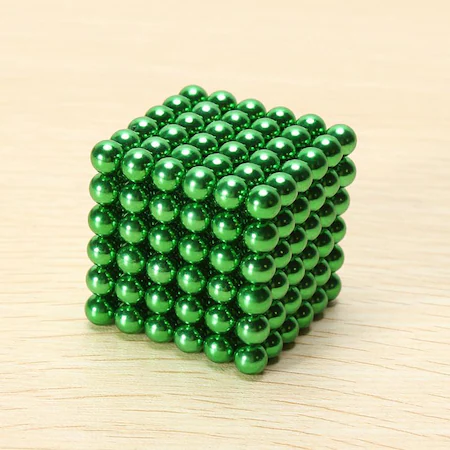 Bile Magnetice AntiStres Neocube, verde, 5 mm, 216 piese - MagCub®, joc de indemanare [7]