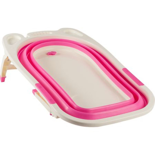 Cadita din silicon, Pliabila,Cu suport pentru sapun, Roz , + 0 ani [4]