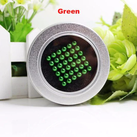 Bile Magnetice AntiStres Neocube, verde, 5 mm, 216 piese - MagCub®, joc de indemanare [4]