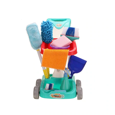 Set de curatenie de jucarie Timeless Tools, 12 piese, Multicolor [5]