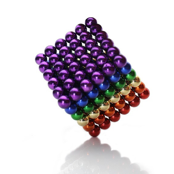 Bile Magnetice AntiStres Neocube, mix 6 culori, multicolor, 5 mm, 216 bile - MagCub® [1]