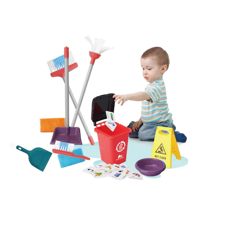 Set de curatenie cu indicator pentru suprafete umede, 14 accesorii [4]