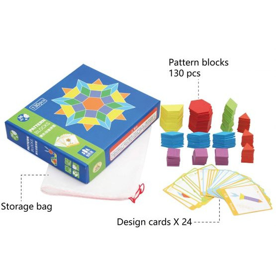 Joc Tangram cu 130 piese din lemn si modele [3]