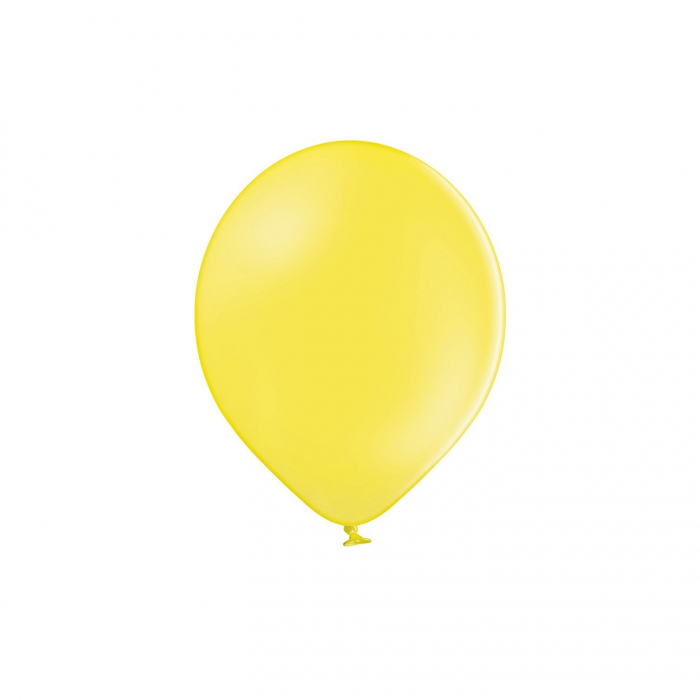 Set 10 Baloane din Latex,  Model Party cu Buline si Simple, 30 cm, Galben, 2.8 g [4]