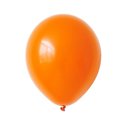Set 10 Baloane din Latex, Model Party cu Buline si Simple, 30 cm, Portocaliu, 2.8 g [2]