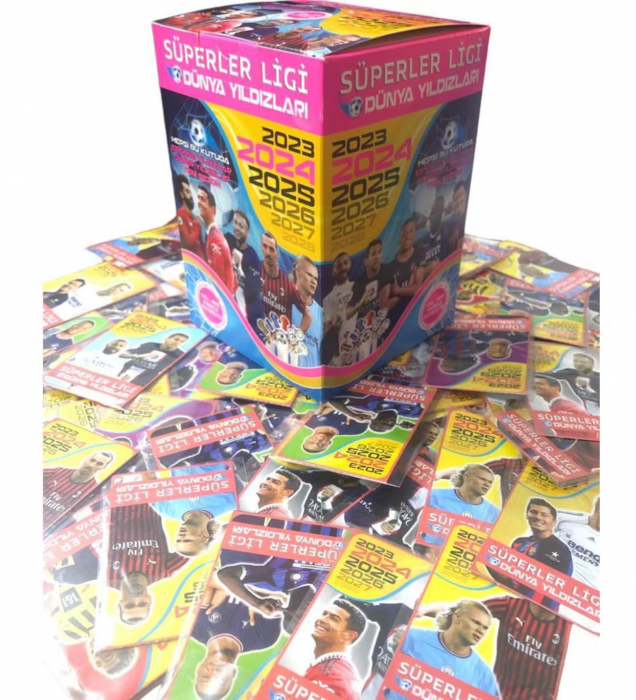 Set 400 cartonase Fotbalisti Super League World Stars 2023, multicolor [4]