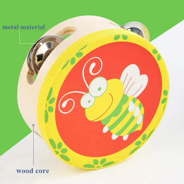 Set 8 Instrumente muzicale educative din lemn, multicolor [5]