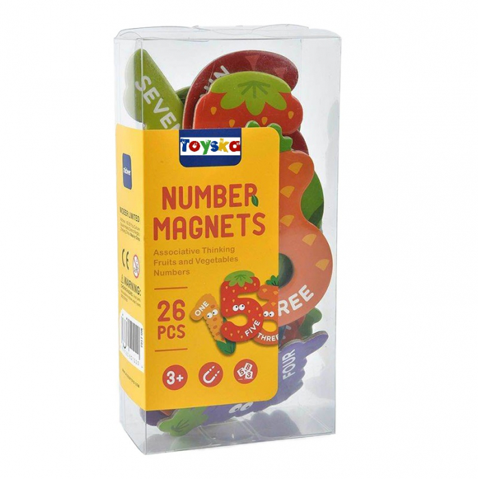 Set cifre magnetice cu semne matematice, 26 piese, multicolor [3]