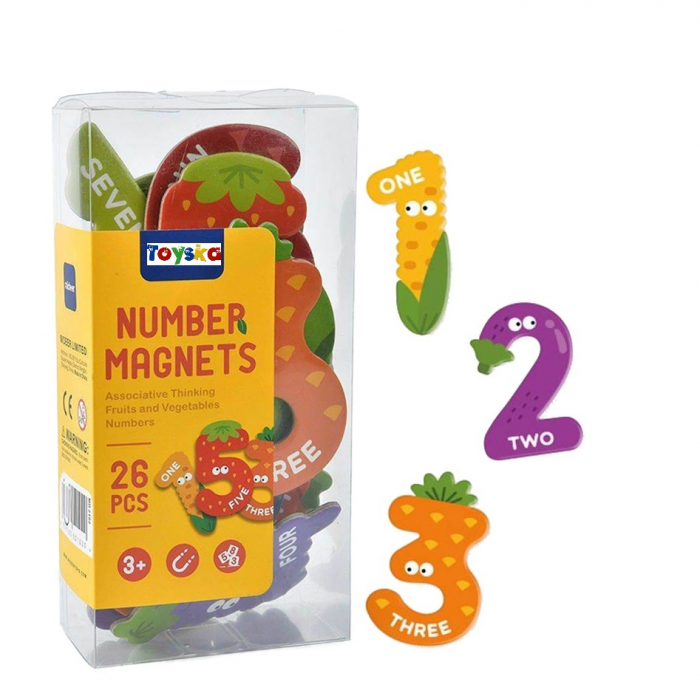Set cifre magnetice cu semne matematice, 26 piese, multicolor [4]