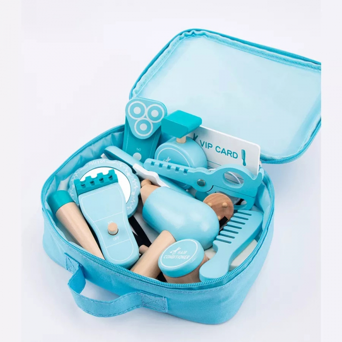 Set Coafor din lemn, 18 piese, multicolor [2]